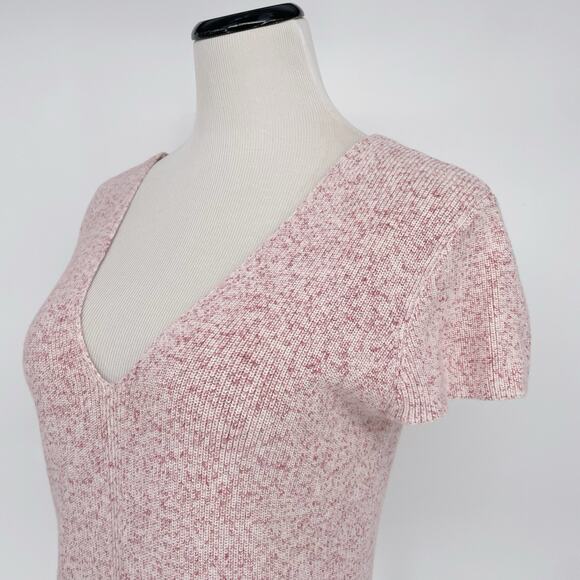 Chelsea 28 Revolve Knit V-Neck Sweater Plunge Top Size Medium Pink Chelsea28 - Picture 2 of 8